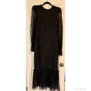 The Vampires Wife x HM black lace maxi dress
